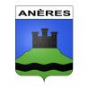 Stickers coat of arms Anères adhesive sticker