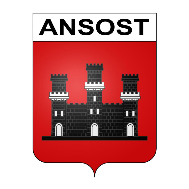 Ansost Sticker wappen, gelsenkirchen, augsburg, klebender aufkleber