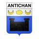 Antichan 65 ville sticker blason écusson autocollant adhésif
