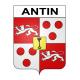 Antin 65 ville sticker blason écusson autocollant adhésif