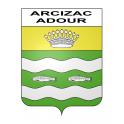 Stickers coat of arms Arcizac-Adour adhesive sticker