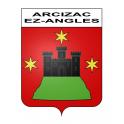 Stickers coat of arms Arcizac-ez-Angles adhesive sticker