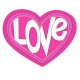 Autocollant love logo1 sticker adhesif