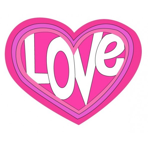 Autocollant love logo1 sticker adhesif