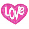 Autocollant love logo1 sticker adhesif