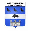 Stickers coat of arms Arras-en-Lavedan adhesive sticker