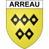 Pegatinas escudo de armas de Arreau adhesivo de la etiqueta engomada