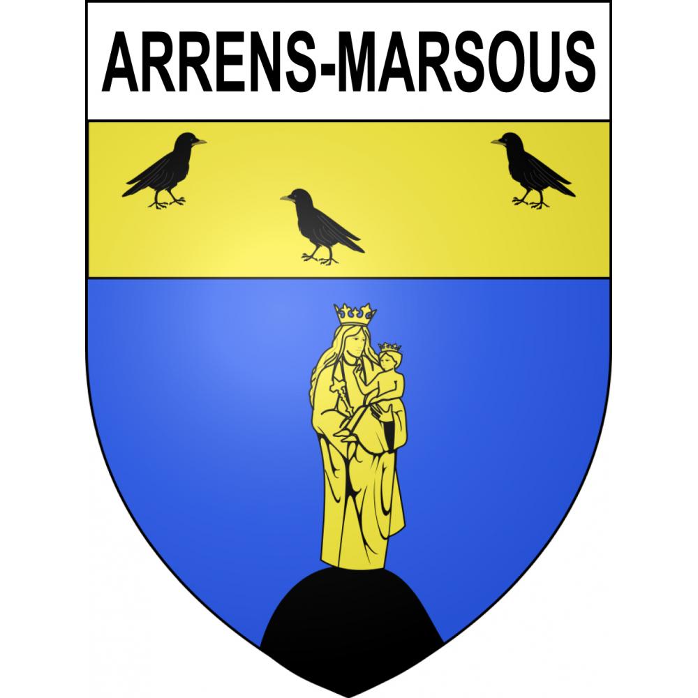 Arrens-Marsous Sticker wappen, gelsenkirchen, augsburg, klebender aufkleber