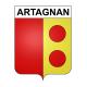 Pegatinas escudo de armas de Artagnan adhesivo de la etiqueta engomada