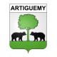 Artiguemy Sticker wappen, gelsenkirchen, augsburg, klebender aufkleber