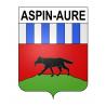 Aspin-Aure Sticker wappen, gelsenkirchen, augsburg, klebender aufkleber