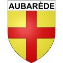 Stickers coat of arms Aubarède adhesive sticker