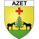 Azet 65 ville sticker blason écusson autocollant adhésif