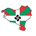 Sticker of the Basque Country euskadi euskal herria Flag logo2