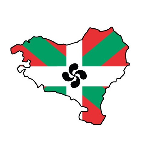 Autocollant Pays Basque euskadi euskal herria Drapeau logo2