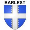 Pegatinas escudo de armas de Barlest adhesivo de la etiqueta engomada