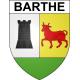 Barthe Sticker wappen, gelsenkirchen, augsburg, klebender aufkleber