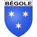 Bégole 65 ville sticker blason écusson autocollant adhésif