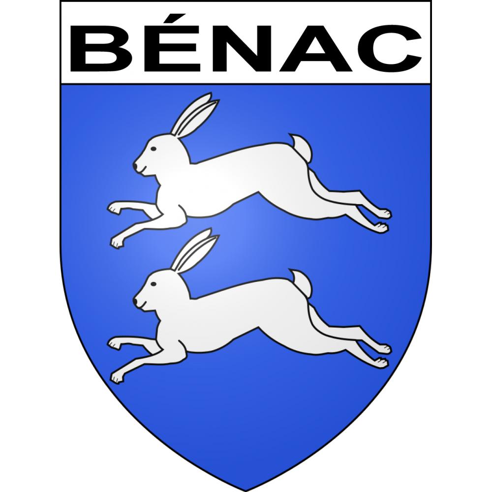 Stickers coat of arms Bénac adhesive sticker