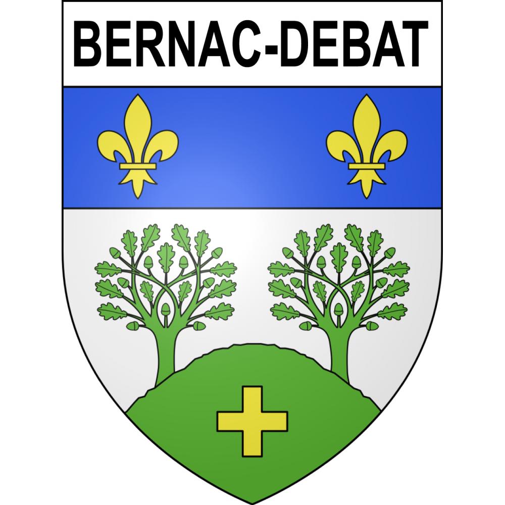Bernac-Debat 65 ville sticker blason écusson autocollant adhésif