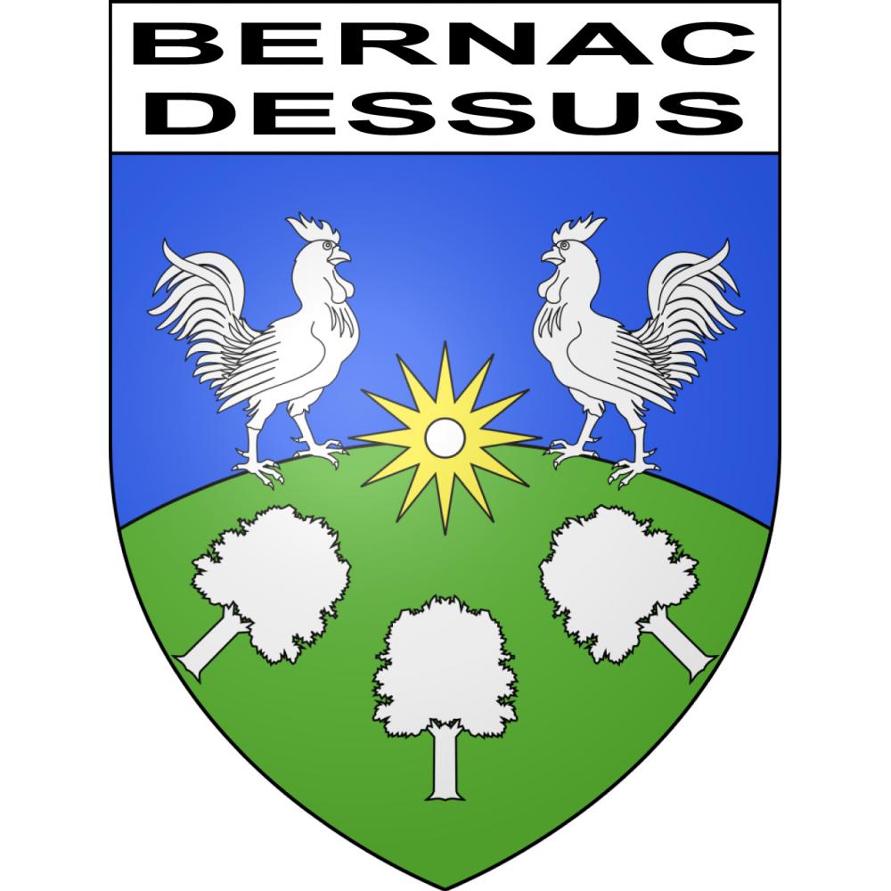 Bernac-Dessus Sticker wappen, gelsenkirchen, augsburg, klebender aufkleber