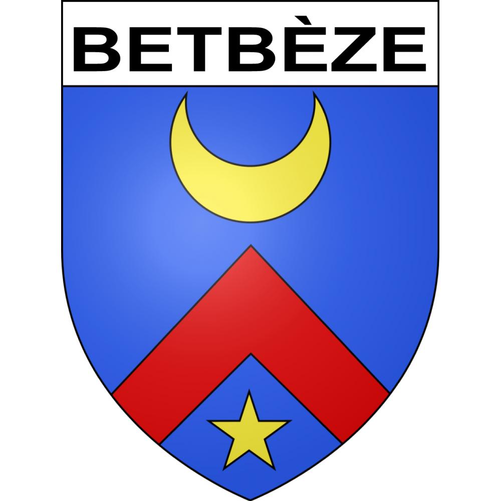 Betbèze 65 ville sticker blason écusson autocollant adhésif