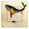 Stickers whale wall sticker sticker switch