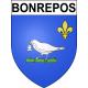 Bonrepos 65 ville sticker blason écusson autocollant adhésif