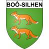 Pegatinas escudo de armas de Boô-Silhen adhesivo de la etiqueta engomada