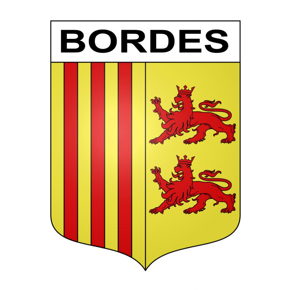 Bordes 65 ville sticker blason écusson autocollant adhésif