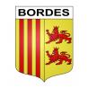 Bordes 65 ville sticker blason écusson autocollant adhésif