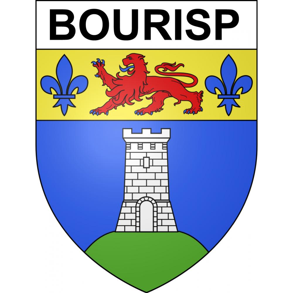 Stickers coat of arms Bourisp adhesive sticker