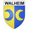 Pegatinas escudo de armas de Walheim adhesivo de la etiqueta engomada