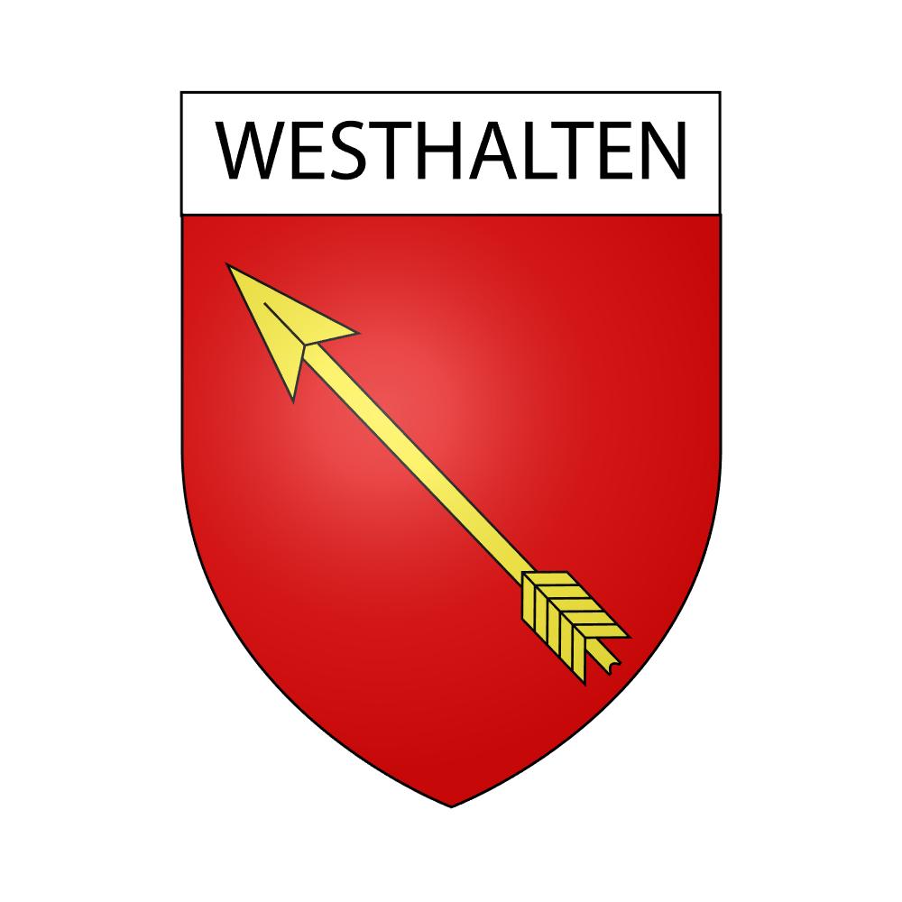 Pegatinas escudo de armas de Werentzhouse adhesivo de la etiqueta engomada