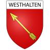 Pegatinas escudo de armas de Werentzhouse adhesivo de la etiqueta engomada