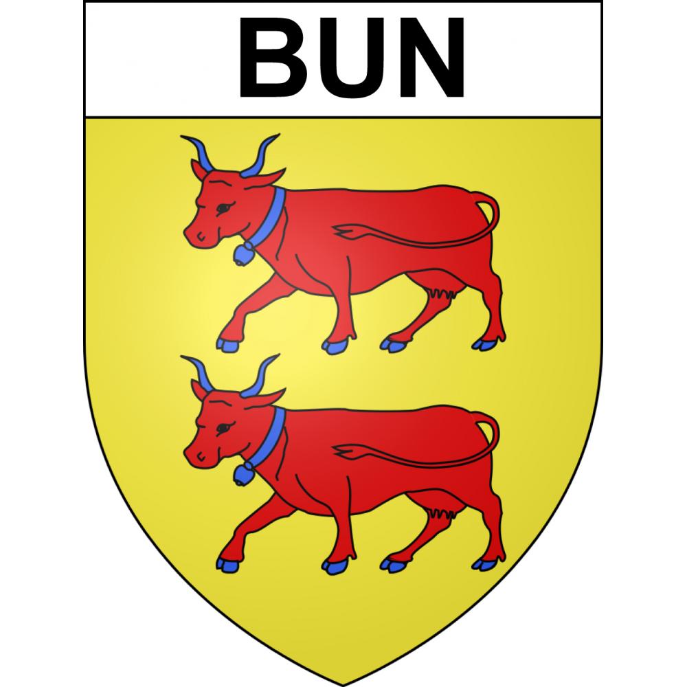 Pegatinas escudo de armas de Bun adhesivo de la etiqueta engomada