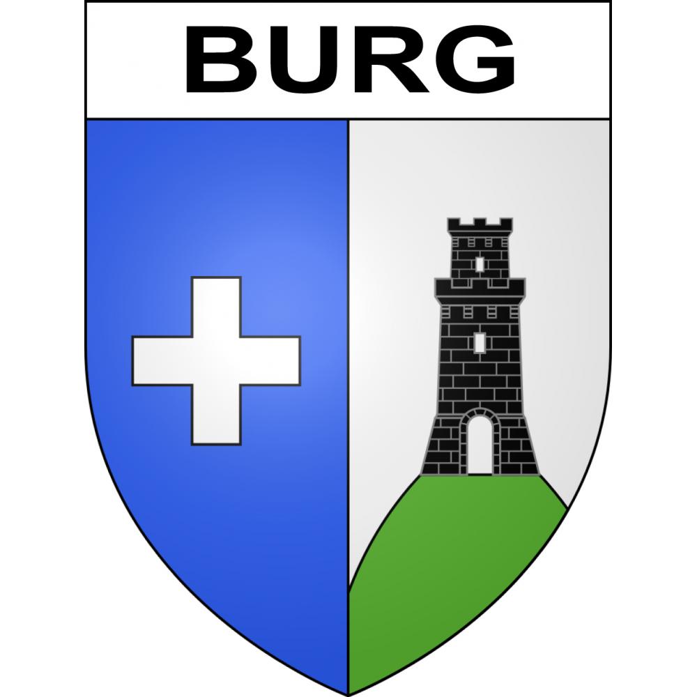 Burg 65 ville sticker blason écusson autocollant adhésif