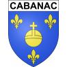 Cabanac Sticker wappen, gelsenkirchen, augsburg, klebender aufkleber