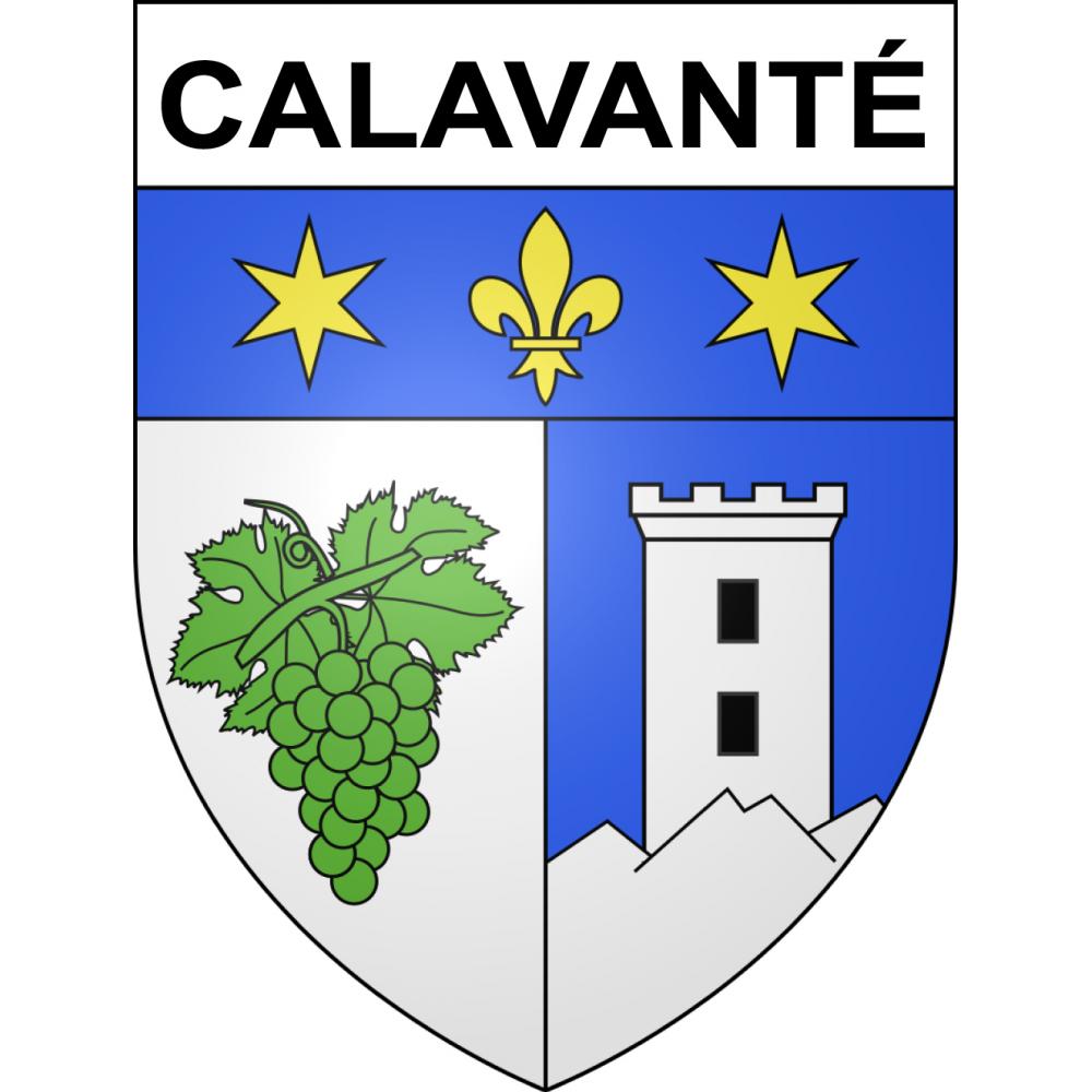 Calavanté 65 ville sticker blason écusson autocollant adhésif
