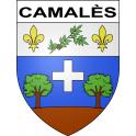 Camalès Sticker wappen, gelsenkirchen, augsburg, klebender aufkleber