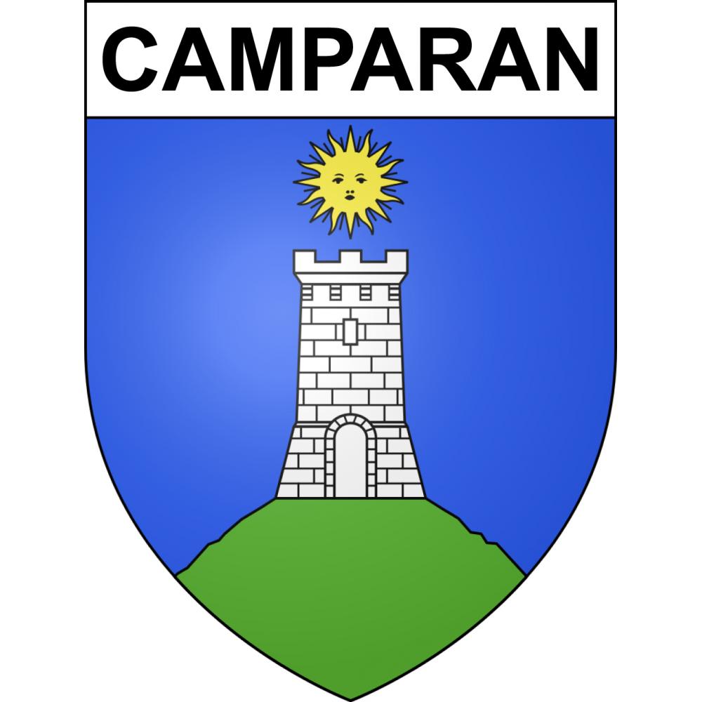 Pegatinas escudo de armas de Camparan adhesivo de la etiqueta engomada