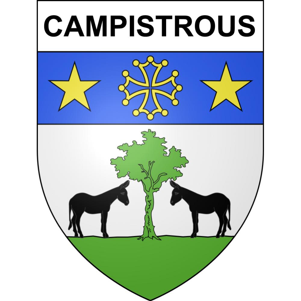 Campistrous 65 ville sticker blason écusson autocollant adhésif