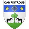 Stickers coat of arms Campistrous adhesive sticker