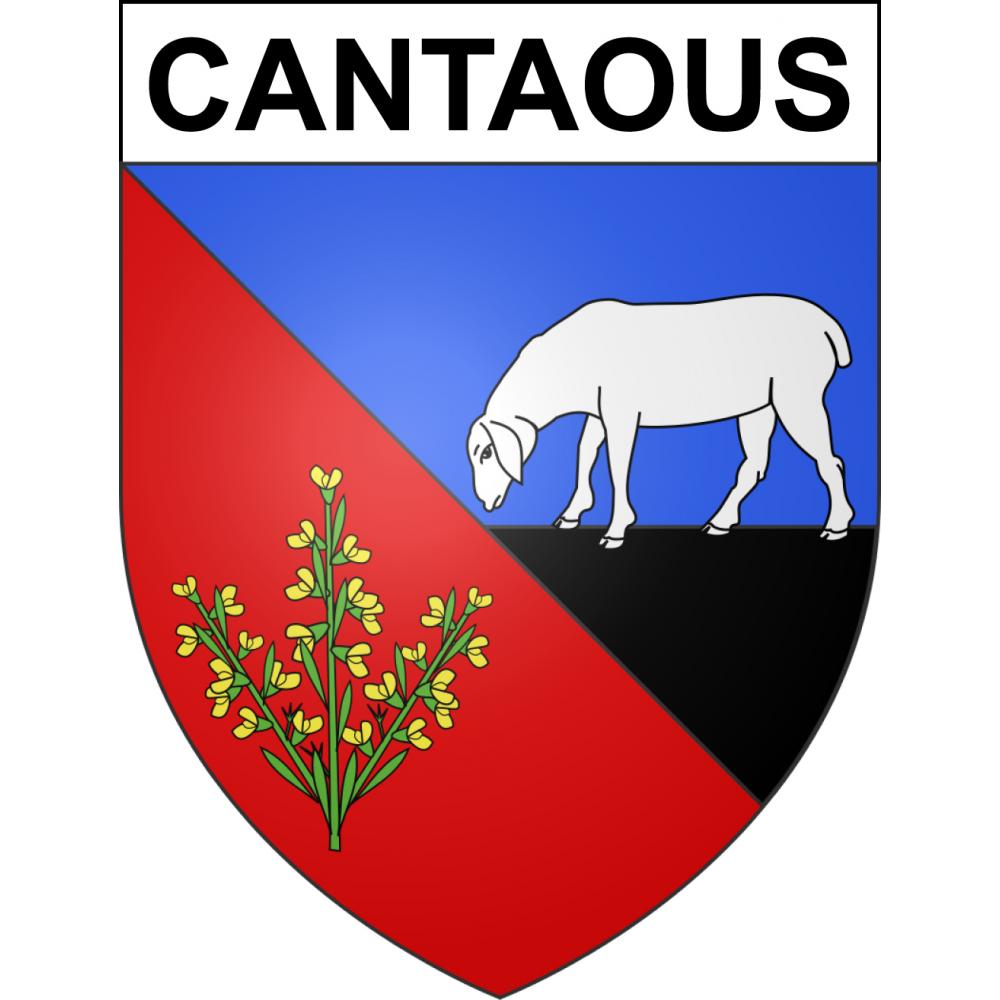 Stickers coat of arms Cantaous adhesive sticker