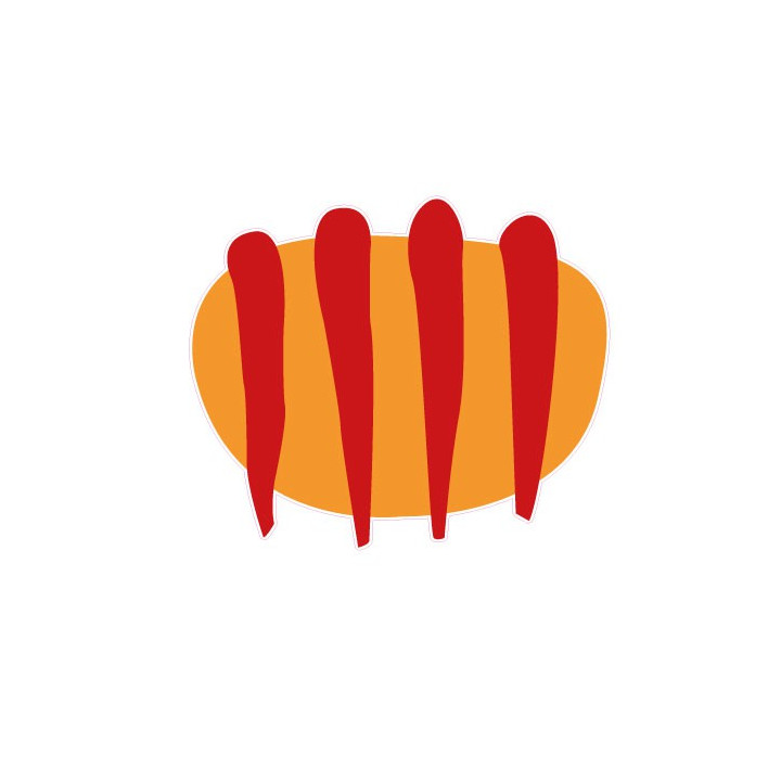 Stickers Catalan Senyera blason autocollant adhésif