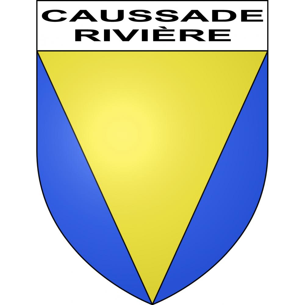 Caussade-Rivière 65 ville sticker blason écusson autocollant adhésif