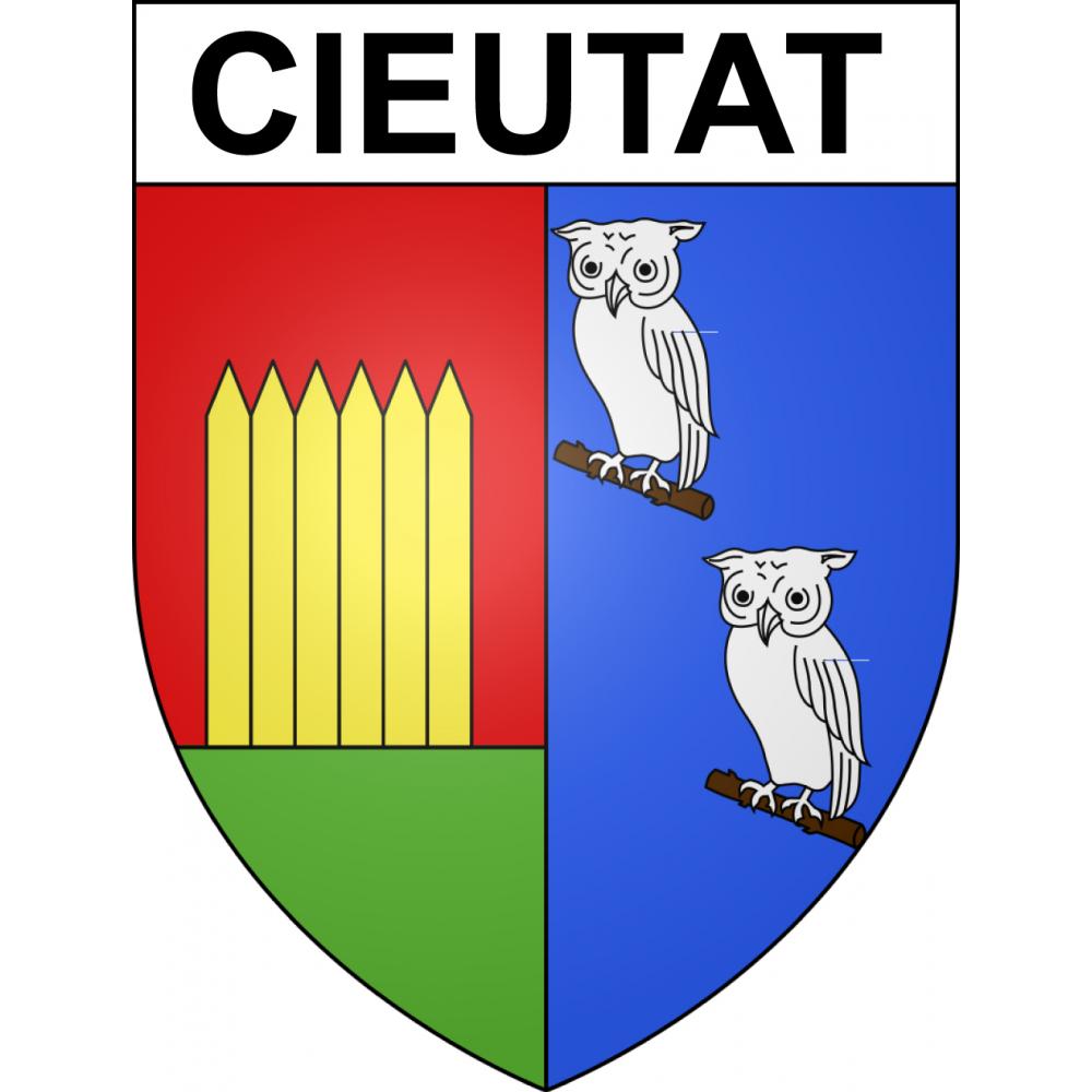 Cieutat Sticker wappen, gelsenkirchen, augsburg, klebender aufkleber