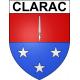 Pegatinas escudo de armas de Clarac adhesivo de la etiqueta engomada