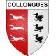 Adesivi stemma Collongues adesivo