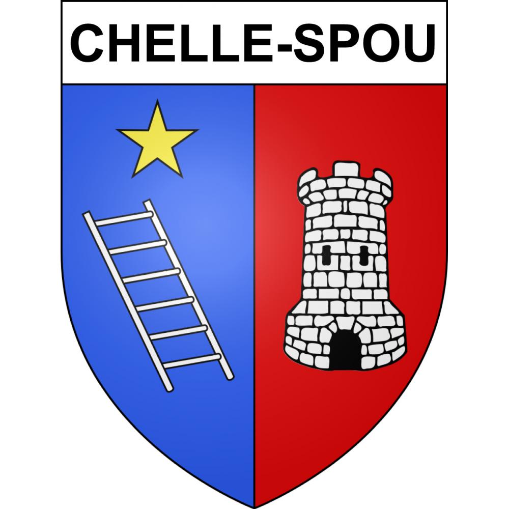 Adesivi stemma Chelle-Spou adesivo